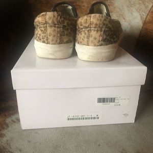 Junya Watanabe faux fur leopard slip ons